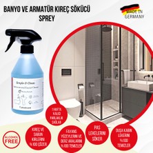 Simple & Clean Armatür Banyo ve Kireç Sökücü Temizleyici Sprey 500 ml + Sünger