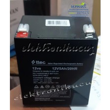 Ttec 12V5AH/20HR Akü 12V 5AH Akü 12VOLT 5AMPER Kuru Tip BakıMsiz