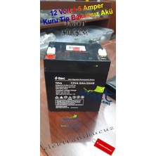 Ttec Hhm-12 Volt 12V 4.5 Amper 4.5AH Kuru Akü Batarya Alarm Santral Asansör Tıbbi Cihaz Aküsü Pili