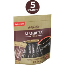 Mahbuba Coffee 5 Paket 100x2gr Hazır Gold %100 Arabica Kahve Tam Kıvamında