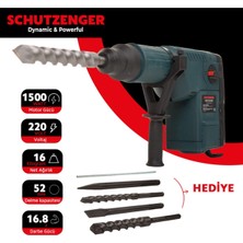 Schutzenger 3 Fonksiyonlu Kırıcı - Delici  S1c-52mm 16 Kg 52mm Sds Max Sc-52mm-