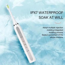 Xhang Yetişkin Çift Elektrikli Diş Fırçası Ipx7 Sonic Yumuşak Dupont Kıllar Yüksek Frekans Titreşim Kablosuz Şarj Mobil Diş Fırçası  (Yurt Dışından)
