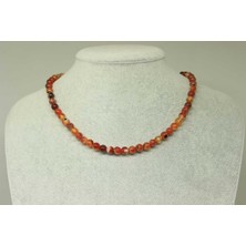 Yaşam Tohumu Akik Taşı 6mm Kolye (Klipsli) (23660)