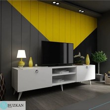 Buzkan Mobilya Buzkan % 100 Mdf Beyaz Tv Ünitesi Evm-5