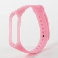 Markacase Xiaomi Mi Band 3 Fosforlu Silikon Kordon Pembe