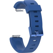 Markacase Fitbit Ace 2 Uyumlu Silikon Kordon Mavi Small (S)