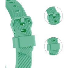 Markacase Fitbit Alta Hr Uyumlu Tokalı Silikon Kordon Turkuaz Small (S)