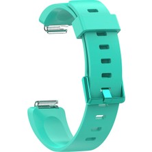 Markacase Fitbit Ace 2 Uyumlu Silikon Kordon Turkuaz Small (S)