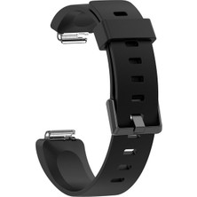 Markacase Fitbit Inspıre Uyumlu Silikon Kordon Siyah Large (L)