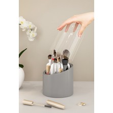 Apexel Deluxe Makyaj Fırçası ve Kozmetik Düzenleyici Şeffaf Kapaklı Hijyenik Organizer