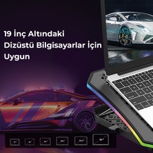 Bix BX-CP02G RGB Aydınlatmalı Gaming Notebook Soğutucu & Telefon Standı