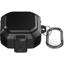 Gpack Samsung Galaxy Buds 2 Kılıf Tank Çift Renk Koruma SF11 Siyah