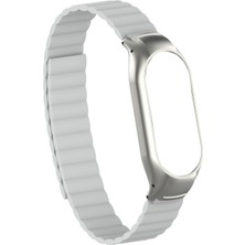 Case Street Casestreet Xiaomi Mi Band 7 Kordon Solo Loop Mıknatıslı Ayarlanabilir Krd 69 Beyaz