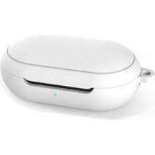 Case Street Casestreet Samsung Galaxy Buds Kılıf Kancalı Mat Silikon Sf8 Beyaz