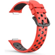 Case Street Casestreet Huawei Watch Fit 2 Kordon Delikli Silikon Birebir Hs 19 Kırmızı