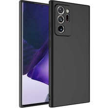 Smcase Samsung Galaxy Note 20 Ultra Kılıf Mara Lansman Silikon Mat Soft Korumalı Siyah
