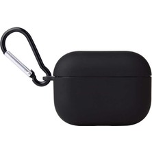 Dlrcase Apple Airpods Pro Kılıf Mat Kancalı Silikon A11 Siyah