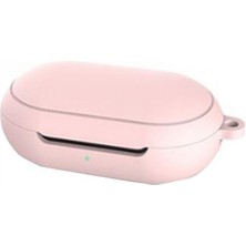 Dlrcase Samsung Galaxy Buds Kılıf Kancalı Mat Silikon Sf8 Açık Pembe