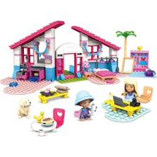 GWR34 Mega™ Bloks, Barbie'nin Malibu Evi, 303 Parça, +5 Yaş