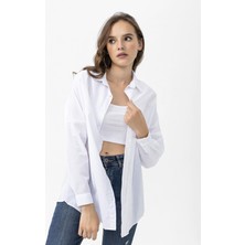 Şimal Kadın Oversize Poplik Gömlek