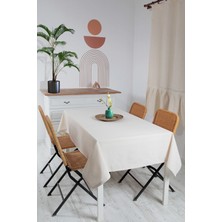 Emtory Home  100X100CM Naturel Pamuk Keten Masa Örtüsü