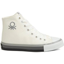 Benetton Kadın Sneaker Beyaz-Gri 30726Z