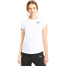 Puma Active Tee - Kadın Beyaz Spor T-Shirt - 586857 02