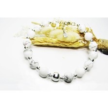 Lilah Gümüş Tr Gümüş Havlit Doğal Taşlı Kadın Bileklik