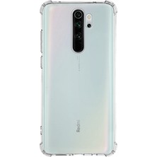 Kzy Xiaomi Redmi Note 8 Pro Kapak Köşe Korumalı Airbag Antishock Şeffaf Silikon Kılıf