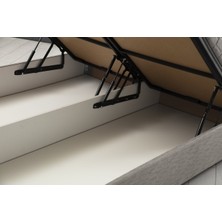 Minar 90X190 Motya Baza Başlığı Seti - Açık Gri
