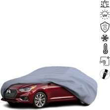 Teksin Hyundai Accent 5 Sedan (2017-) Oto Branda Miflonlu Araba Brandası