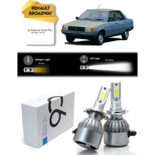 C6 Renault Broadway Uzun Far Kısa Far Şimşek Etkili Led Xenon