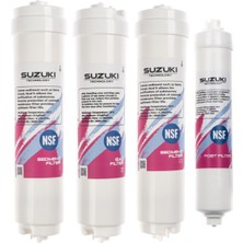 SUZUKI Technology 12 Inç Kapalı Kasa Su Arıtma Cihazı Tam Set (6 Filtre) Alkali Filtre Ilaveli