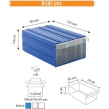 Radar Sembol Plastik Çekmeceli Kutu 501 (Adet)