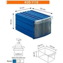 Radar Sembol Plastik Oval Çekmeceli Kutu Y-110 1 Koli (24 Adet)