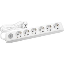 Viko Multi-Let Altılı Priz Anahtarlı Topraklı Kablolu Çocuk Korumalı - 3 Mt (3 Metre) 90117603