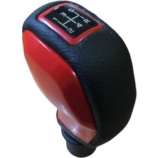 Moda Peugeot 508 Deri Kaplama Kırmızı Spor Vites Topuzu