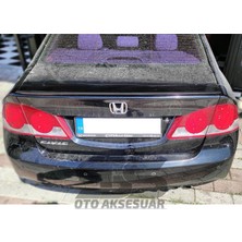 Sts Oto Aksesuar Honda Civic Fd6 Bagaj Üstü Black Piano Spoiler Bagaj Çıtası