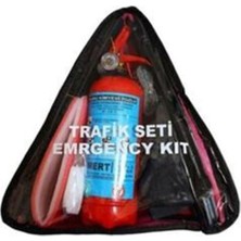 Özel Oto Aksesuar Çantalı Takviye Kablolu Üçgen Trafik Seti
