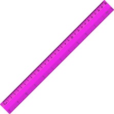 Ark Plastik Cetvel - 601 - Pembe - 30 cm