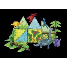 Magna-Tiles - Dinozor Dünyası - 50 Parça - XL