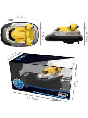 Xhang 2.4g Kablosuz Mini Hovercraft Oyuncak Su Elektrikli Uzaktan Kumanda Tekne Kontrol Uzaktan Speedboat Yelken Modeli Rc Denizaltı | Rc Denizaltı (Sarı) (Yurt Dışından)