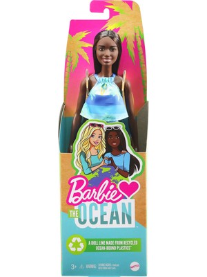 Barbie Okyanusu Seviyor Temalı Bebekler - Mavi Elbiseli GRB37