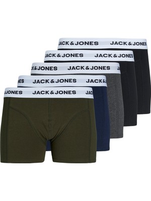 Jack & Jones Erkek Soft Renkli 5 Li Boxer 12214455