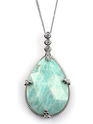 Alibaba Doğaltaş Amazonit Doğal Taş Kolye