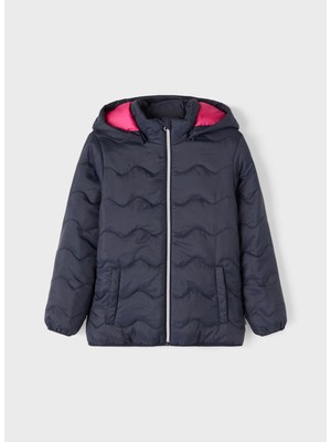 Name It Düz Lacivert Kız Çocuk Yelek Nkfmaggy Jacket  Pb