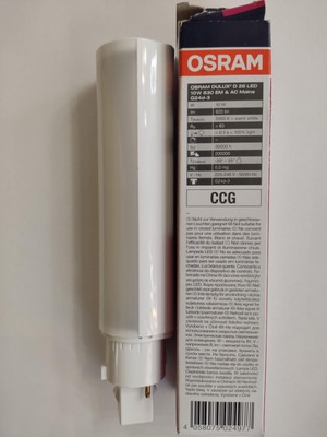 Osram Dulux D26 LED 10W 830 Em & Ac Mains 3000K Ampul Dulux