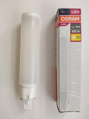 Osram Dulux D26 LED 10W 830 Em & Ac Mains 3000K Ampul Dulux