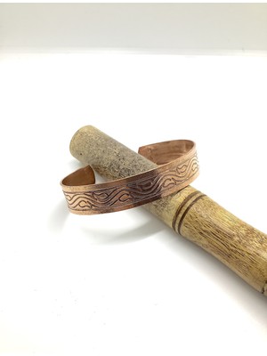 Rupen Kraft El Yapımı Işlemeli %100 Bakır Kadın & Erkek Bileklik