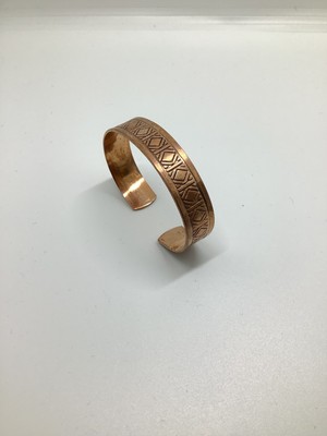 Rupen Kraft El Yapımı Işlemeli %100 Bakır Kadın & Erkek Bileklik